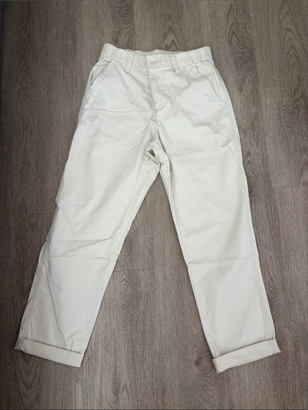 Women’s Cream Casual Chino Pants